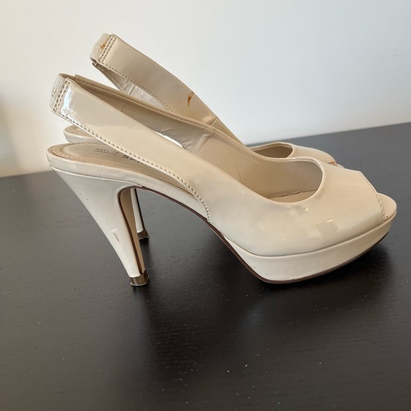 Call It Spring Women's Cream Slingback Heels size 6.5 - Picture 4 of 5